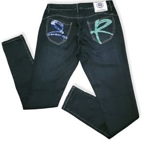 💙Ecko Red💚Tapered Leg Dark Rinse Denim Jeans, Size 7/8